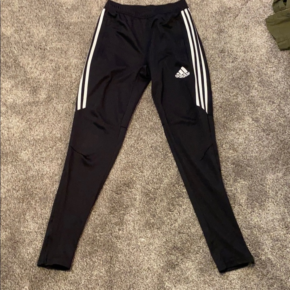 Black adidas joggers